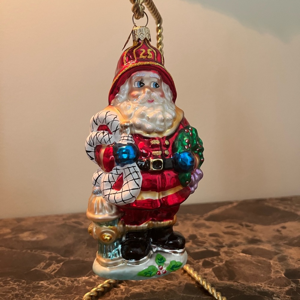Christopher Radko Red Hot Santa Fireman